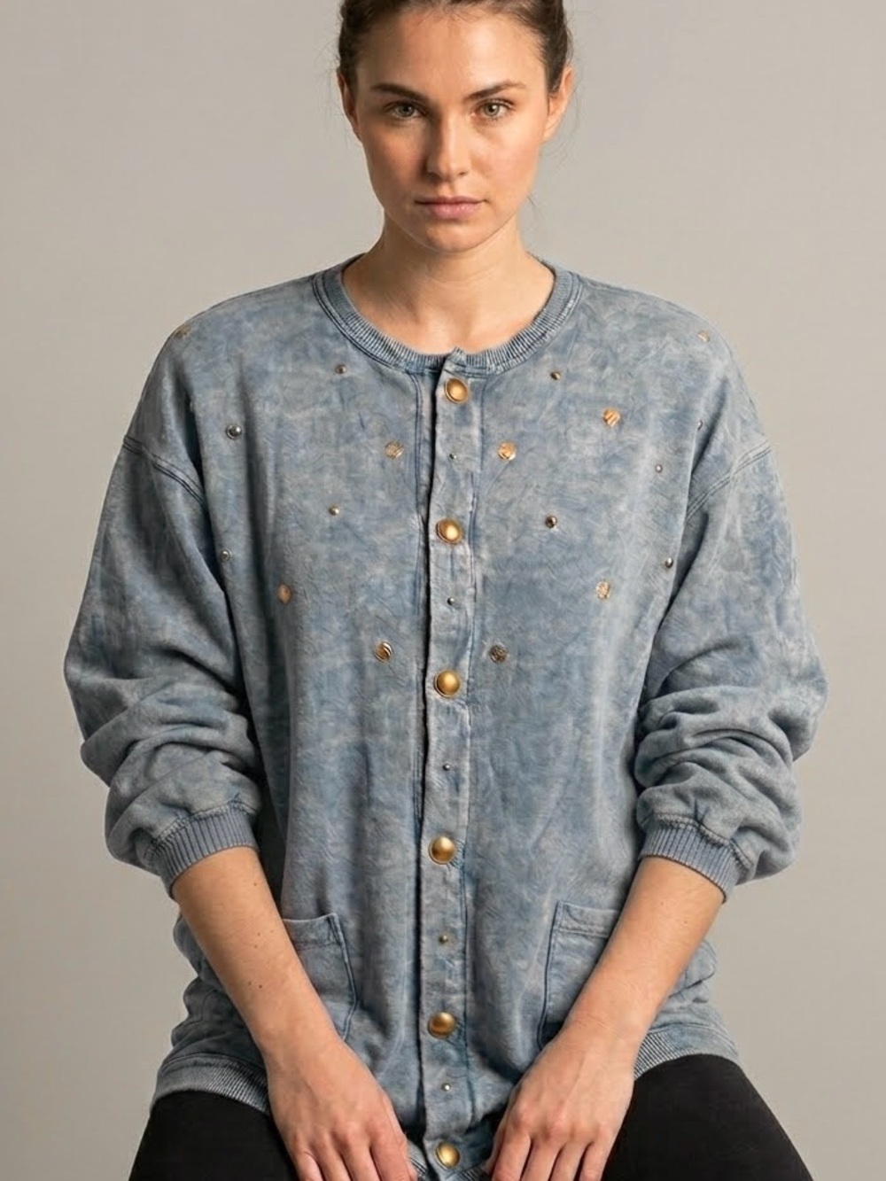 Vintage 90s B-Worx Oversized
Embellished Cardigan L -Vintage (ptp 54)